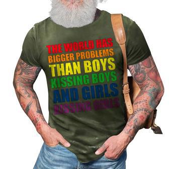 The World Has Bigger Problems Lgbt-Q Pride Gay Proud Ally 3D Print Casual Tshirt - Seseable
