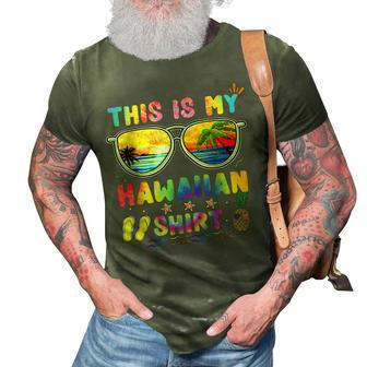 This Is My Hawaiian Luau Aloha Hawaii Beach Pineapple 3D Print Casual Tshirt - Seseable