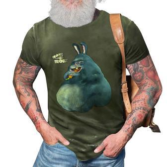 Tranz A Tronz Chubby Rabbit 3D Print Casual Tshirt | Mazezy