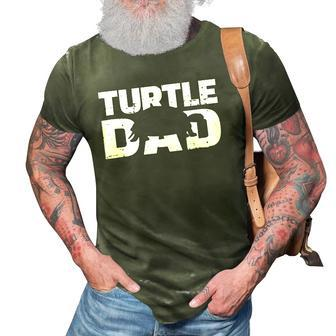 Turtle Dad Fathers Day Gift For Turtle Lover 3D Print Casual Tshirt | Mazezy