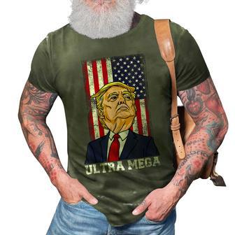 Ultra Maga Shirt Funny Anti Biden Us Flag 3D Print Casual Tshirt - Monsterry