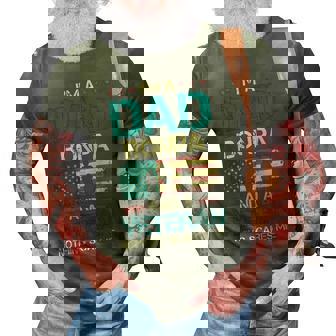 Veteran Veterans Day Im A Dad Bonpa And A Veteran Nothing Scares Me Usa Flag 438 Navy Soldier Army Military 3D Print Casual Tshirt - Monsterry