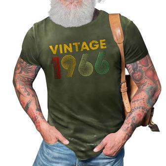 Vintage 1966 56Th Birthday Gift Men Women 56 Years Old 3D Print Casual Tshirt | Mazezy