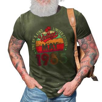 Vintage 37Th Birthday Awesome Since May 1985 Gift 3D Print Casual Tshirt | Mazezy