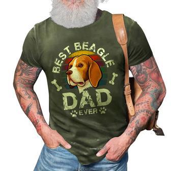 Vintage Distressed Best Lovers Dad 180 Beagle Dog 3D Print Casual Tshirt - Seseable