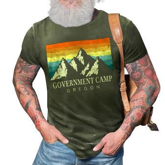 Vintage Government Camp Oregon Mountain Hiking Souvenir T Shirt 3D Print Casual Tshirt - Monsterry DE