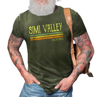 Vintage Retro Simi Valley California Vacation Gift 3D Print Casual Tshirt | Mazezy
