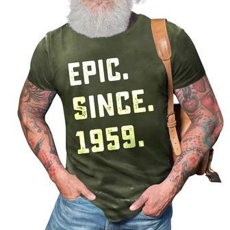 Womens 63Rd Birthday Gift Vintage Epic Since 1959 63 Years Old 3D Print Casual Tshirt | Mazezy