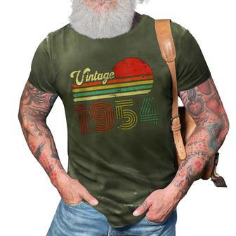 Womens 68 Years Old Birthday Vintage 1954 68Th Birthday 3D Print Casual Tshirt | Mazezy