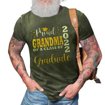 Womens Proud Grandma Of A Class Of 2022 Graduate Senior 22 Proud Grandma 3D Print Casual Tshirt | Mazezy