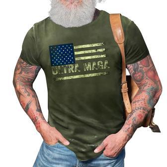 Womens Ultra Maga Us Flag Top American Ultra Mega 3D Print Casual Tshirt | Mazezy