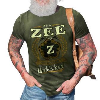 Zee Blood Runs Through My Veins Name V2 3D Print Casual Tshirt - Monsterry