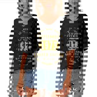 1973 September Birthday Gift 1973 September Limited Edition Women's Bat Sleeves V-Neck Blouse | Seseable CA