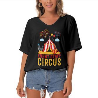 Even Staff Circus Women's Bat Sleeves V-Neck Blouse | Favorety