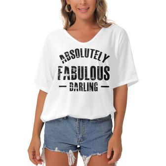 Absolutely Fabulous Darling Women's Bat Sleeves V-Neck Blouse | Favorety CA