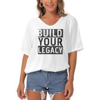 Build Your Legacy - Trix Women's Bat Sleeves V-Neck Blouse | Favorety UK