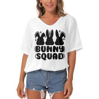 Bunny Squad Women's Bat Sleeves V-Neck Blouse | Favorety AU