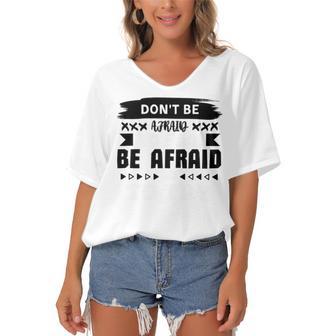 Dont Be Afraid To Fail Be Afraid Not To Try Women's Bat Sleeves V-Neck Blouse | Favorety AU