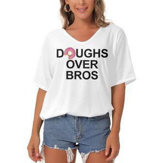 Doughs Over Bros Women's Bat Sleeves V-Neck Blouse | Favorety AU