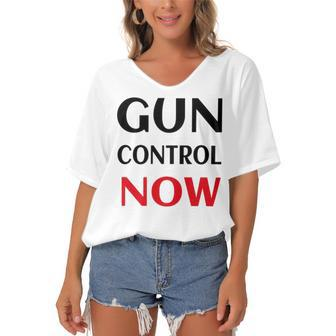 End Gun Violence Shirts Endgunviolence Women's Bat Sleeves V-Neck Blouse | Favorety