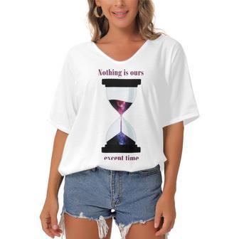 Motivational Quotes For Success Women's Bat Sleeves V-Neck Blouse | Favorety DE