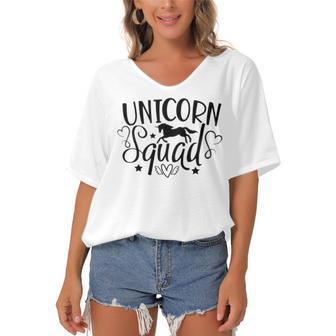 Unicorn Squad 21 Trending Shirt Women's Bat Sleeves V-Neck Blouse | Favorety UK