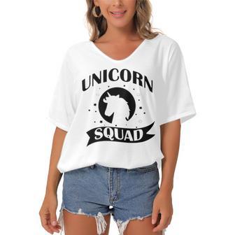 Unicorn Squad 22 Trending Shirt Women's Bat Sleeves V-Neck Blouse | Favorety AU