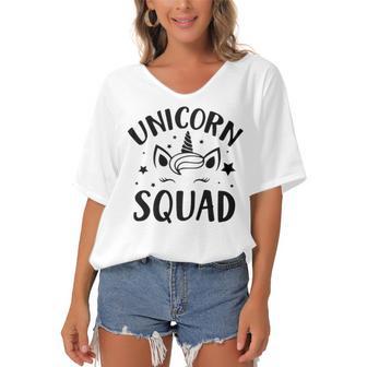 Unicorn Squad 23 Trending Shirt Women's Bat Sleeves V-Neck Blouse | Favorety AU