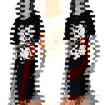 1966 Birthday 60S 1960S Sixties Hippy Retro Style Fun V2 Women's Short Sleeves T-shirt With Hem Split | Seseable CA