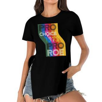 Pro My Body My Choice 1973 Pro Roe Womens Rights Protest Women's Short Sleeves T-shirt With Hem Split | Mazezy