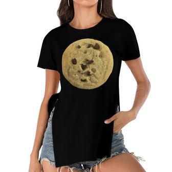 Smart Cookie Chocolate Chip Cookie Halloween Costume Women's Short Sleeves T-shirt With Hem Split - Seseable