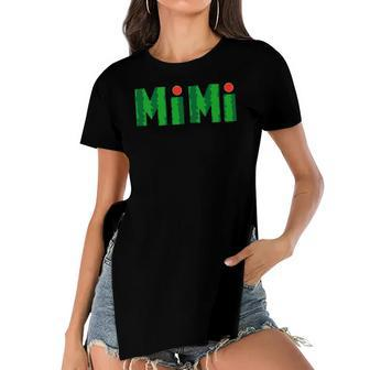 Womens Mimi Watermelon Tropical Summer Fruit Melon Women's Short Sleeves T-shirt With Hem Split | Mazezy