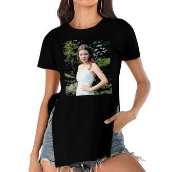 Womens Scmarles Teen Girl Women's Short Sleeves T-shirt With Hem Split | Mazezy