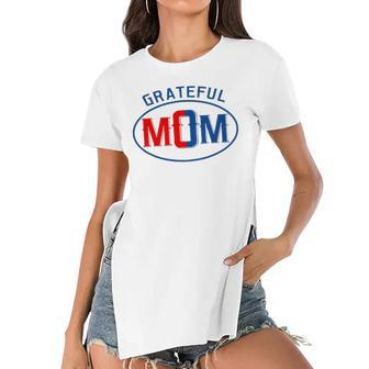 Grateful Mom Worlds Greatest Mom Mothers Day Women's Short Sleeves T-shirt With Hem Split | Mazezy