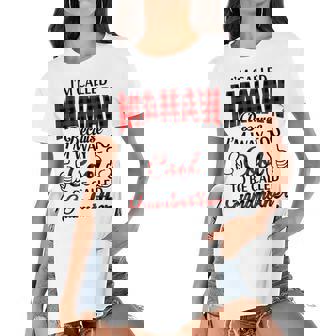 Mamaw Grandma Gift Im Called Mamaw Because Im Too Cool To Be Called Grandmother Women's Short Sleeves T-shirt With Hem Split | Seseable FR