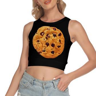 Cookie Last Minute Halloween Funny Matching Costume V2 Women's Sleeveless Bow Backless Hollow Crop Top - Seseable