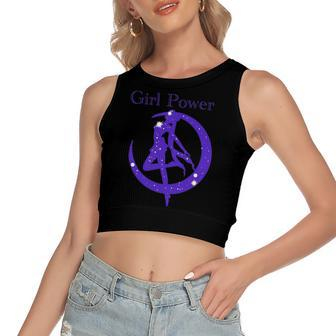 Crescent Moon Planet Sailor Astronomy Mom Anime Girl Fans Women's Crop Top Tank Top | Mazezy