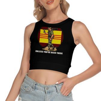 Dont Mean Nuthin Unless Youve Been There Vietnam Veterans Day Women's Crop Top Tank Top | Mazezy