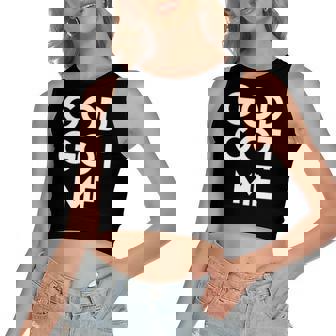 God Got Me God Christian Women's Crop Top Tank Top | Mazezy