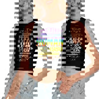 Human Pride Birthday Retro 1988 Be Lgbtq Kind Rainbow Happy Women's Crop Top Tank Top | Mazezy