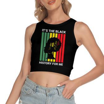 Juneteenth Is My Independence Day Black Women Women's Sleeveless Bow Backless Hollow Crop Top - Monsterry