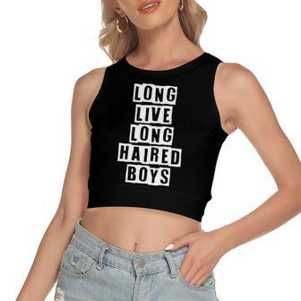 Long Live Long Haired Boys Youth Toddler Boy Women's Crop Top Tank Top | Mazezy