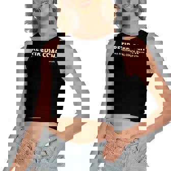 Retired Coach Definition Retirement Coach Women's Crop Top Tank Top | Mazezy