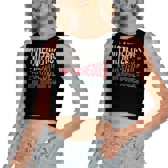 Retirement Phrase Retired Humor Women's Crop Top Tank Top | Mazezy