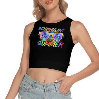 Schools Out For Summer Teachers Students Last Day Of School Women's Crop Top Tank Top | Mazezy