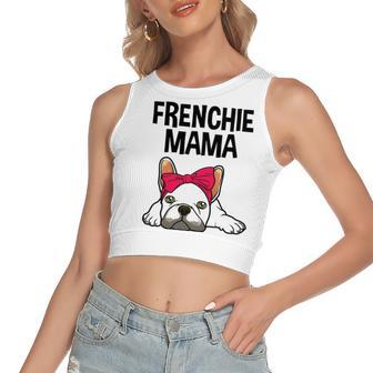 Frenchie Mom French Bulldog For Women's Crop Top Tank Top | Mazezy