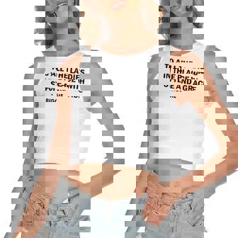 To All The Ladies In The Place With Style Women's Crop Top Tank Top | Mazezy