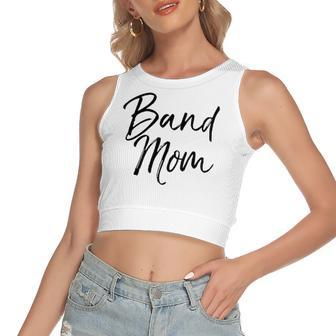 Marching Band Apparel Mother Cute Band Mom Women's Crop Top Tank Top | Mazezy