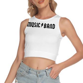 Music Band – Buscemi How Do You Do Fellow Kids Women's Sleeveless Bow Backless Hollow Crop Top | Favorety UK