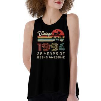 28 Years Old Birthday Vintage 1994 28Th Birthday Women's Loose Tank Top | Mazezy